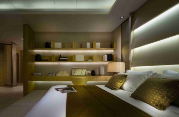 气派明亮的现代简约复式loft 130平米次卧装修效果图