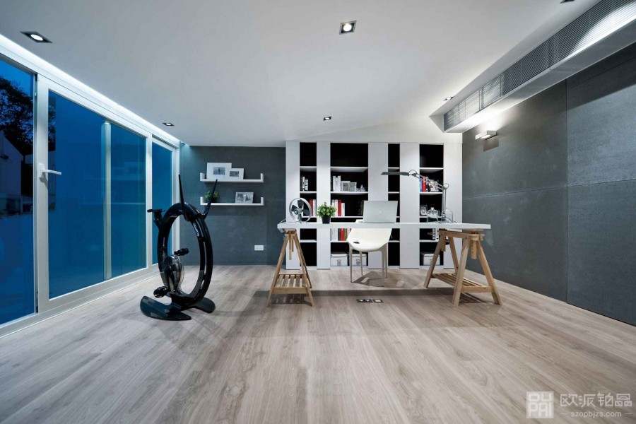 豪华前卫的现代简约复式loft 90平米装修效果图