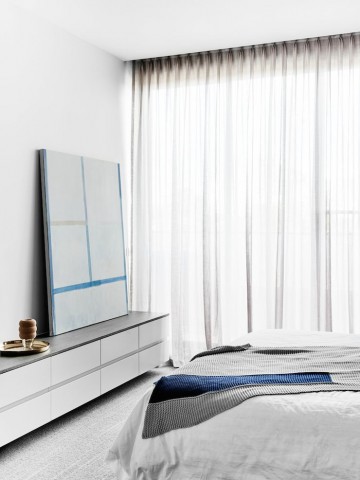 别致的现代简约复式loft 60平米卧室装修效果图