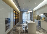 大气优雅的现代简约复式loft 120平米厨房装修效果图